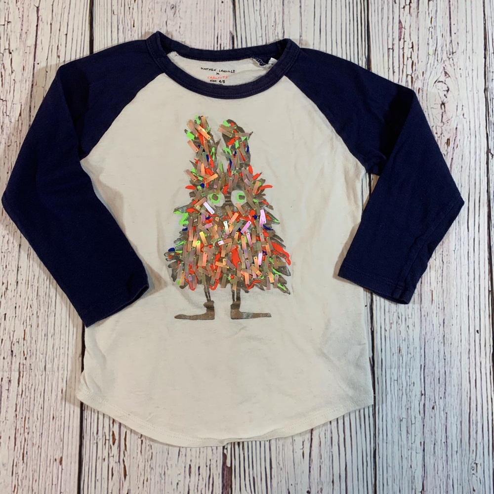 Mathew Langille x crew cuts girls 3/4 tee